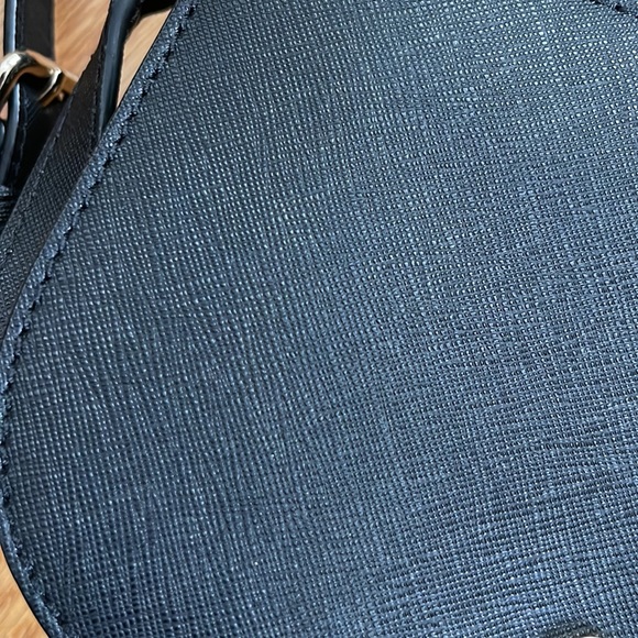 Kate Spade Mini Crossbody Black Leather Crosshatch - Picture 6 of 6